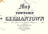 1848 Map of Germantown Pennsylvania