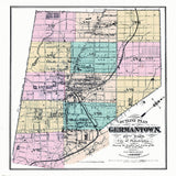 1871 Map of Germantown Pennsylvania