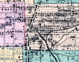 1871 Map of Germantown Pennsylvania