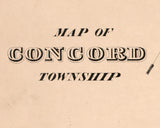 1875 Map of Concord Township Delaware County Pennsylvania