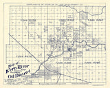 1899 Map of Kern River Oil District Kern County California