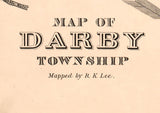 1875 Map of Darby Township Delaware County Pennsylvania