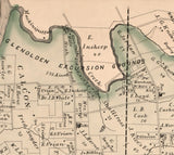 1875 Map of Darby Township Delaware County Pennsylvania