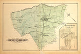1879 Map of Fourteenth District Montgomery County Maryland