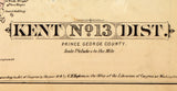 1879 Map of Kent District Montgomery County Maryland