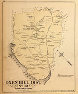 1879 Map of Oxen Hill District Montgomery County Maryland