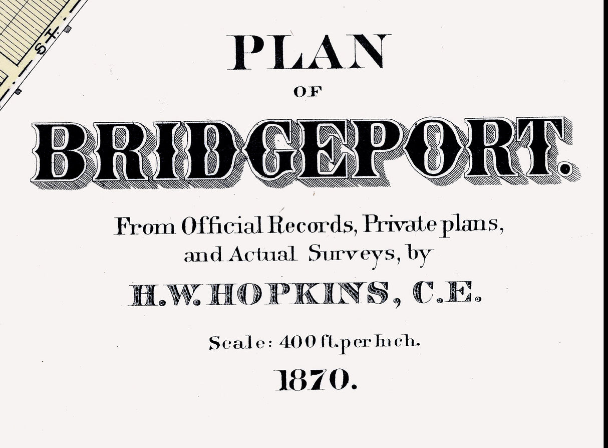1871 Map of Bridgeport Montgomery County Pennsylvania