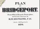 1871 Map of Bridgeport Montgomery County Pennsylvania