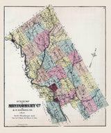 1871 Map of Montgomery County Pennsylvania