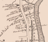 1871 Map of Schwencksville Montgomery County Pennsylvania