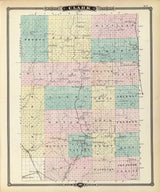 1878 Map of Clark County Wisconsin