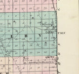 1878 Map of Clark County Wisconsin