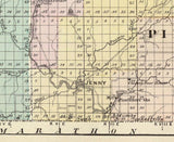 1878 Map of Lincoln County Wisconsin