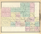 1878 Map of Shawano County Wisconsin