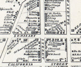 1858 Map of Mercersburg Franklin County Pennsylvania