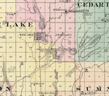 1878 Map of Barron County Wisconsin