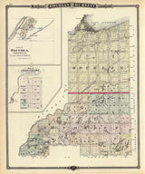 1878 Map of Douglas and Burnett County Wisconsin