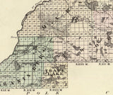1878 Map of Douglas and Burnett County Wisconsin