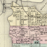 1878 Map of Hudson St Croix County Wisconsin