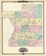 1878 Map of Polk County Wisconsin