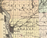 1878 Map of St Croix County Wisconsin