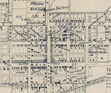 1859 Map of Wilmington Clinton County Ohio