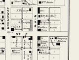 1866 Map of North Salem Hendricks County Indiana