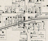 1866 Map of West Milton Hendricks County Indiana