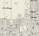 1892 Map of Collinsville Madison County Illinois