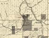 1883 Map of Middle Oil Field Forest Warren Elk and McKean County Pennsylvania