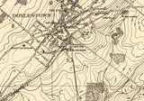 1881 Map of Doylestown Region Bucks County Pennsylvania
