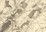 1881 Map of Doylestown Region Bucks County Pennsylvania