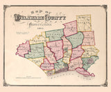 1875 Map of Delaware County Pennsylvania