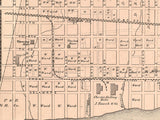 1875 Town Map of South Chester Delaware County Pennsylvania