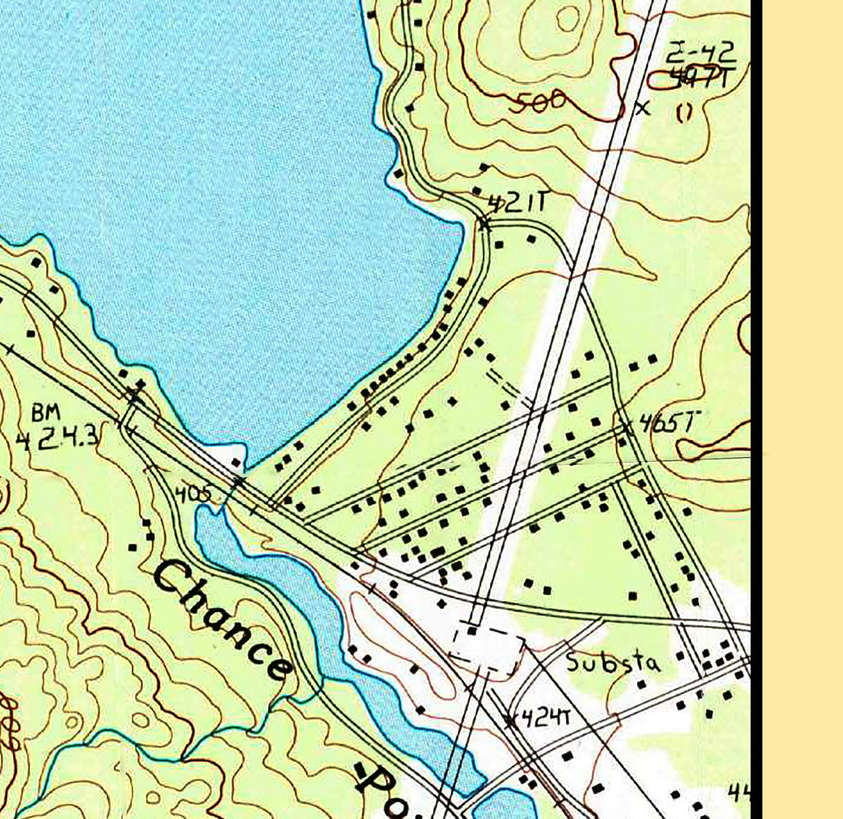 2001 Map of Webster Lake New Hampshire