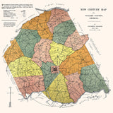 1901 Map of Wilkes County Georgia