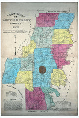 1908 Map of Whitfield County Georgia