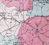 1910 Map of Franklin County Georgia