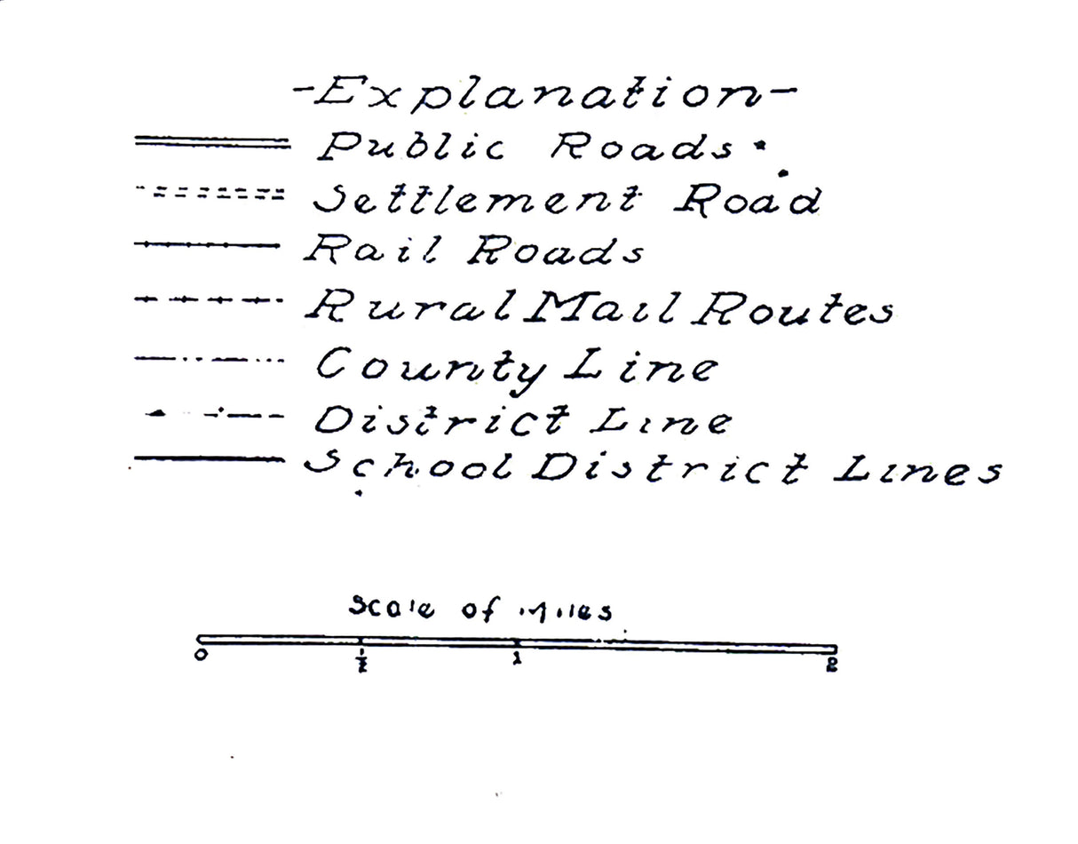 1919 Map of Tift County Georgia