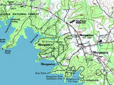 1988 Map of Blue Ridge Lake Georgia