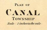 1865 Map of Canal Township Venango County Pennsylvania Oil Region