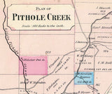 1865 Map of Cornplanter Township Venango County Pennsylvania Oil Region