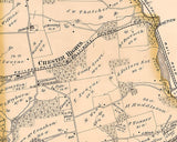 1875 Map of Aston Township Delaware County Pennsylvania