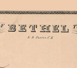 1875 Map of Bethel Township Delaware County Pennsylvania