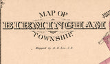 1875 Map of Birmingham Township Delaware County Pennsylvania