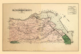 1879 Map of Alexandria County Virginia