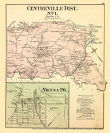 1879 Map of Centreville District Fairfax County Virginia