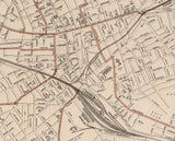 1891 Map of Worcester Massachusetts