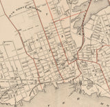 1891 Map of Fall River Massachusetts