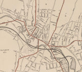 1891 Map of Fitchburg Massachusetts